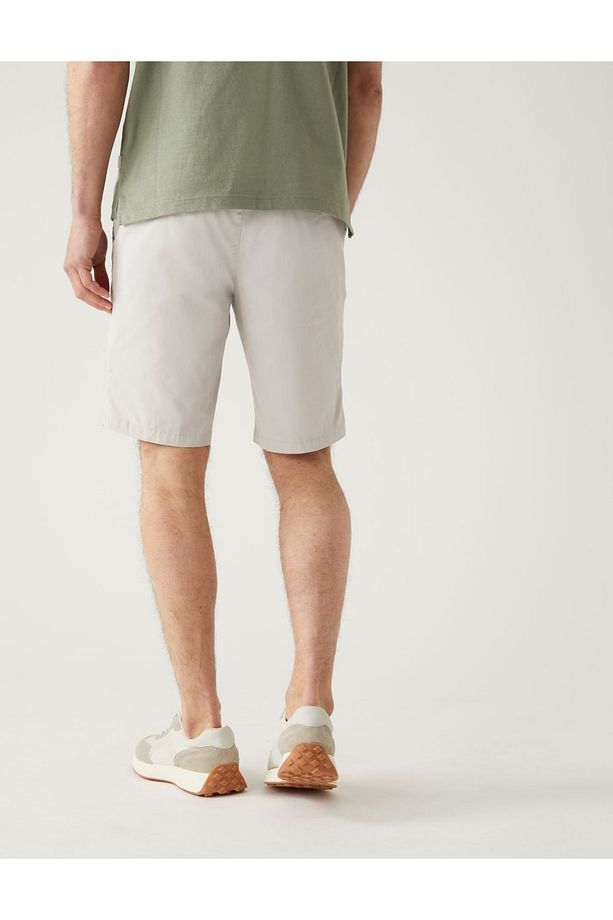 Regular Fit Chino Şort - 3