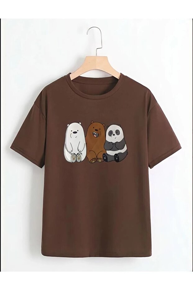 Bestie Teddy Bear Printed Oversize Cotton Kids T-Shirt