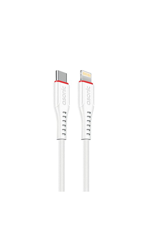 As-x806 20w 1m Type-c To Lightning Pd Quickcharge Beyaz Hızlı Şarj Kablosu - 1