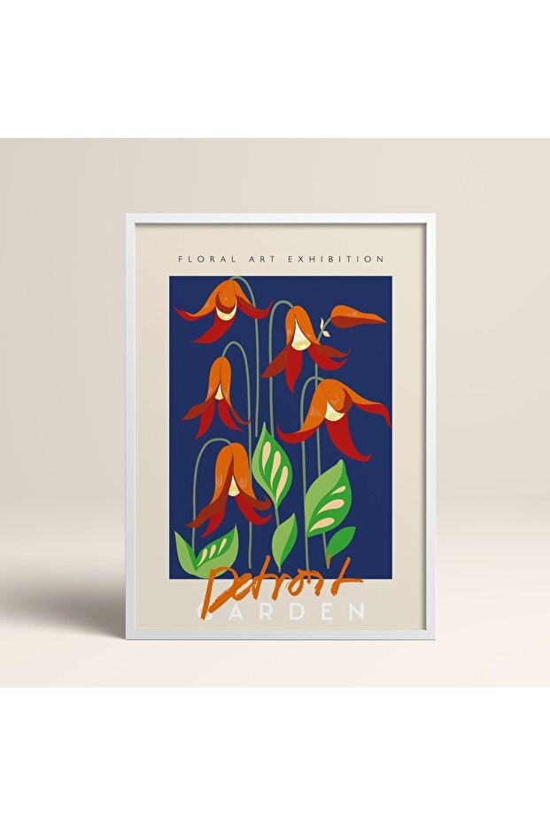 White Wooden Framed Painting Framed Poster Artistic Modern Wall Decor (Abstract34-White)