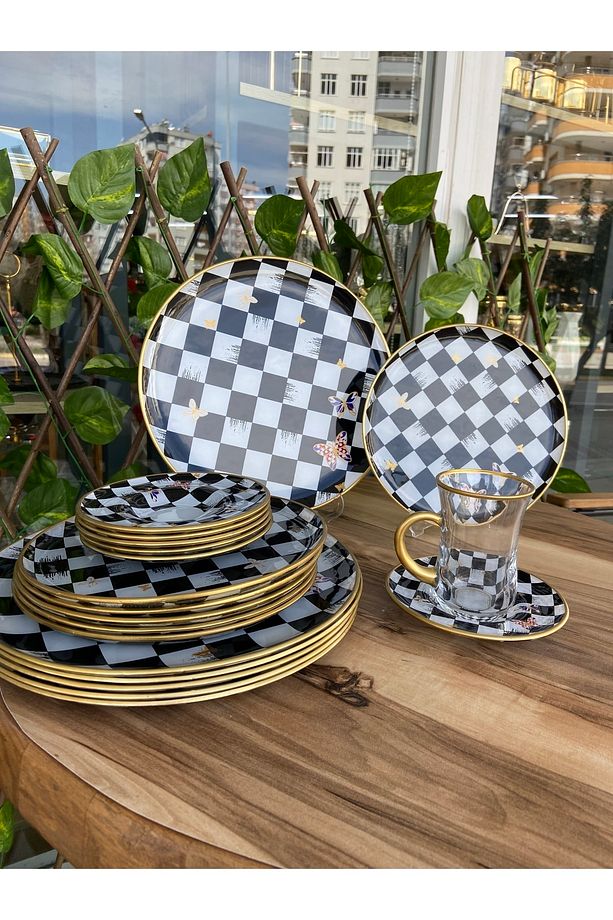 Damalı 24 Prç Set - 1