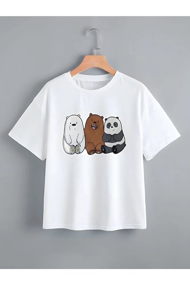 Bestie Teddy Bear Printed Oversize Cotton Kids T-Shirt