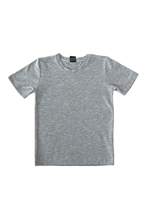 تي شيرت أساسي بأكمام قصيرة ورقبة دائرية من القطن الممشط - 1