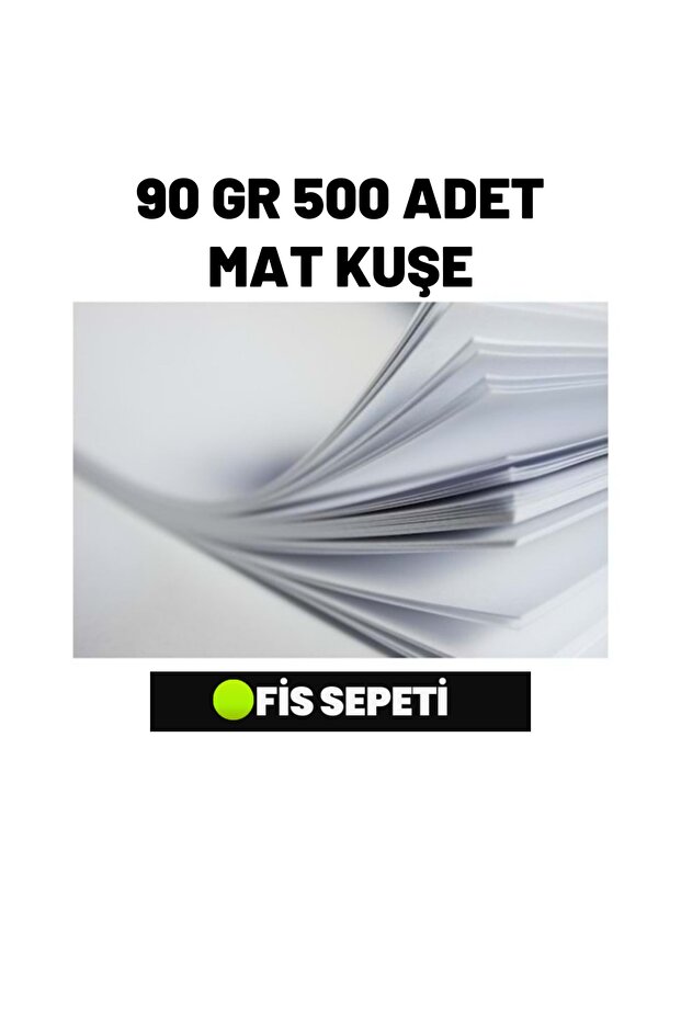 90 Gr Matte Coated - A4 500 Pieces
