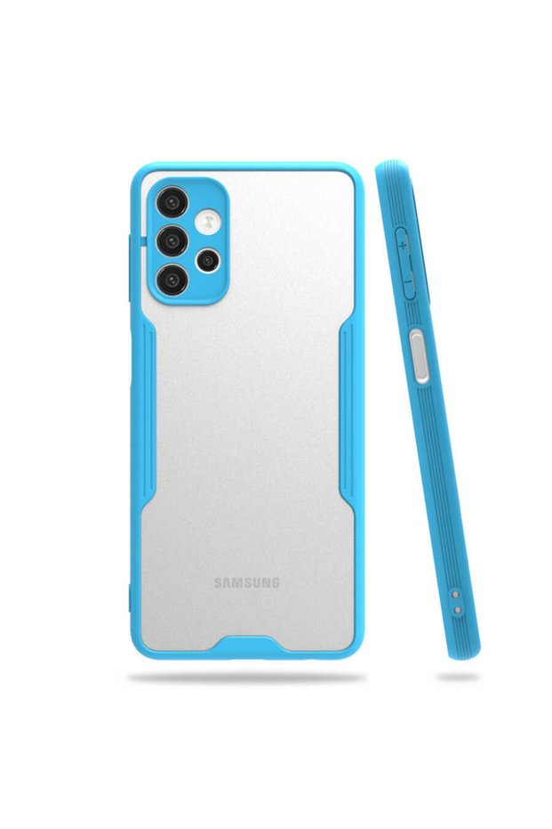 Samsung Galaxy A32 4g Case with Camera Protection Frosted Transparent Parfait Cover on the Back