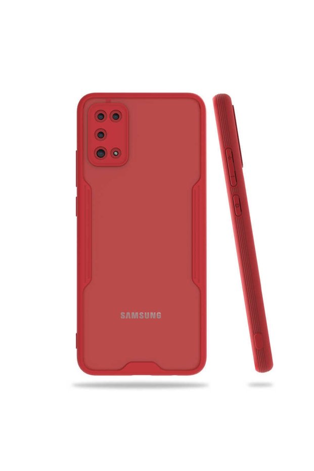 Samsung Galaxy A02S Case Frosted Transparent Parfait Cover with Camera Protection on the Back