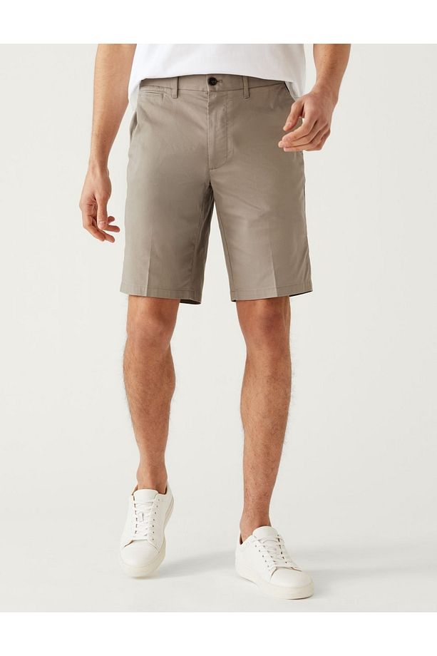 Regular Fit Chino Şort - 3