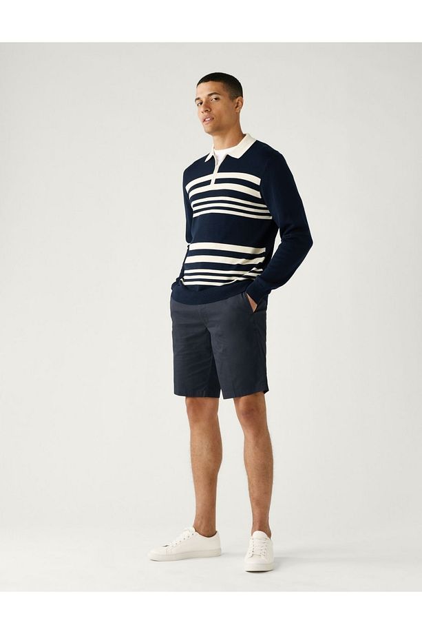 Regular Fit Chino Şort - 1
