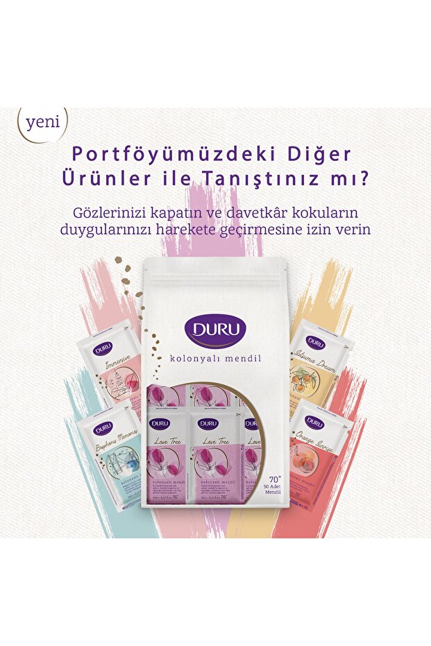 Kolonyalı Mendil Love Tree 50 Adet. - 4