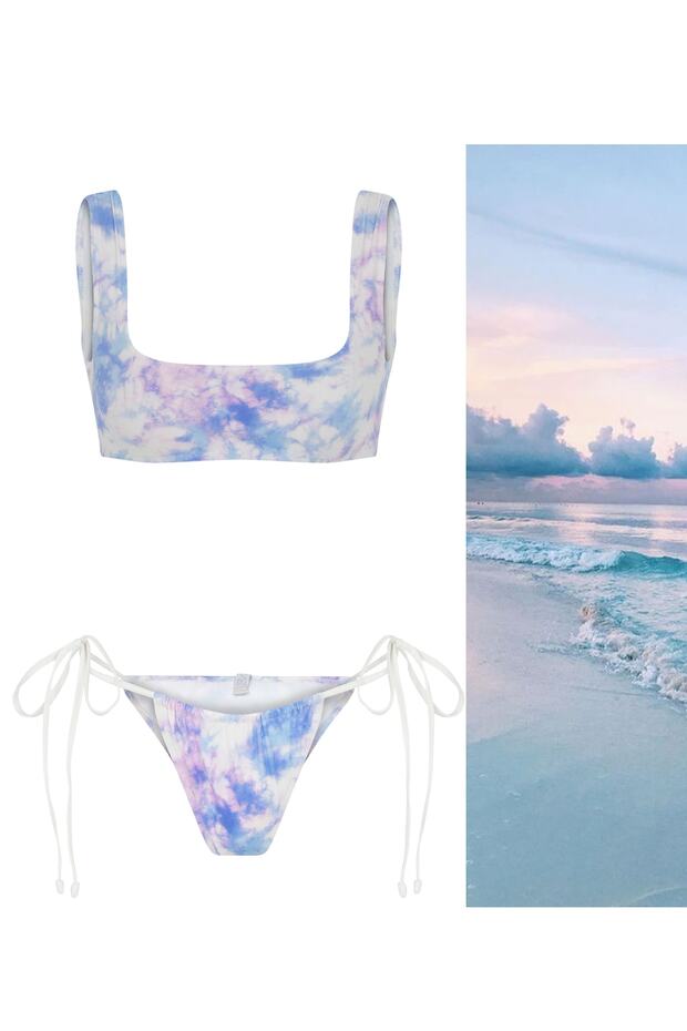 Kare Yaka Bikini Üstü - 7