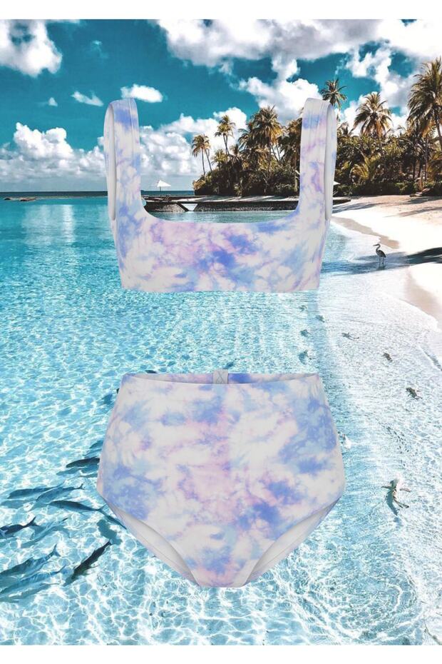 Kare Yaka Bikini Üstü - 5