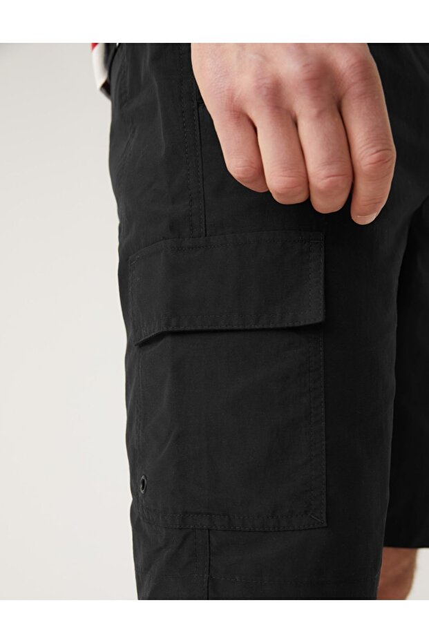 Quick Dry Kargo Deniz Şortu - 4