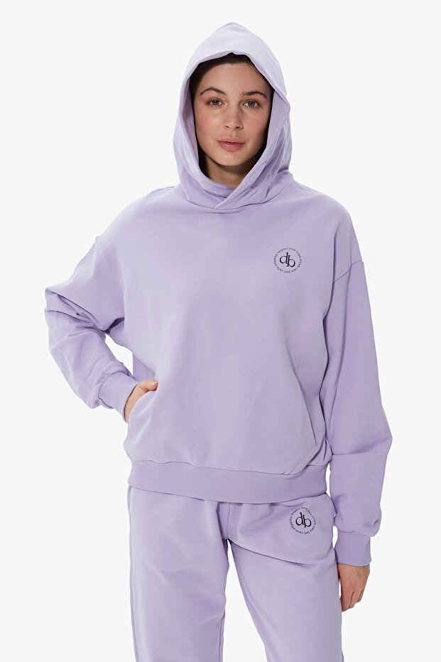 Kapüşonlu Basic Sweatshirt - 3