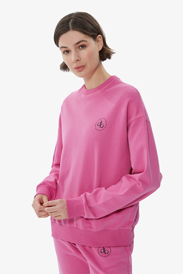 Bisiklet Yaka Basic Sweatshirt - 4