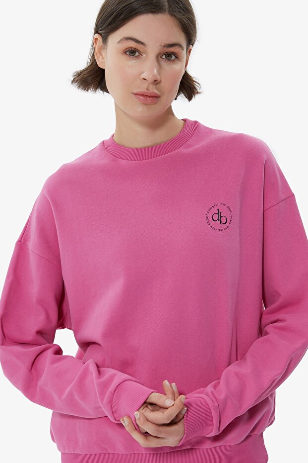 Bisiklet Yaka Basic Sweatshirt - 5