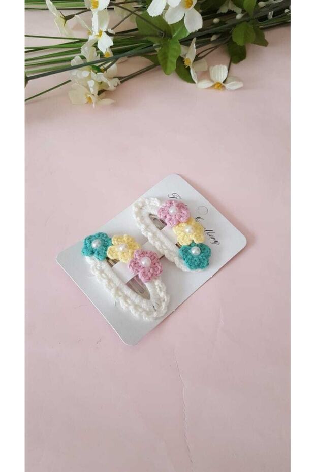 مشبك محبوك من قطعتين من My Spring Flower