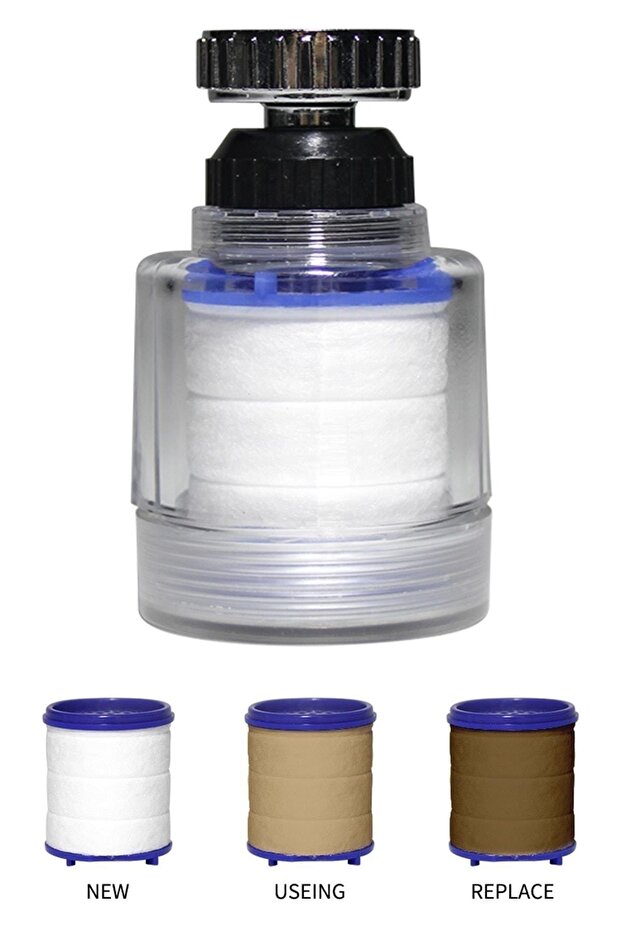 Anti-Limescale Cotton Filter Faucet Head Kitchen Water Saving Head