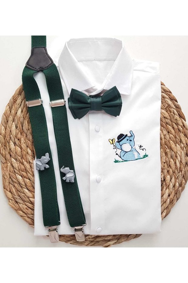Elephant Concept Sling Bow Tie Shirt