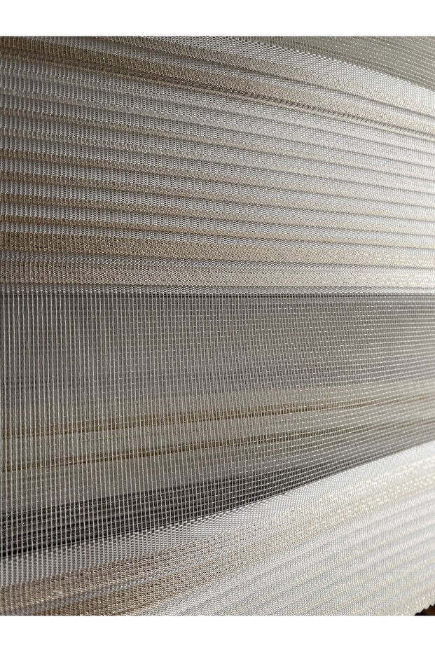 Sedef Altın Simli Pliseli Zebra Perde - 3