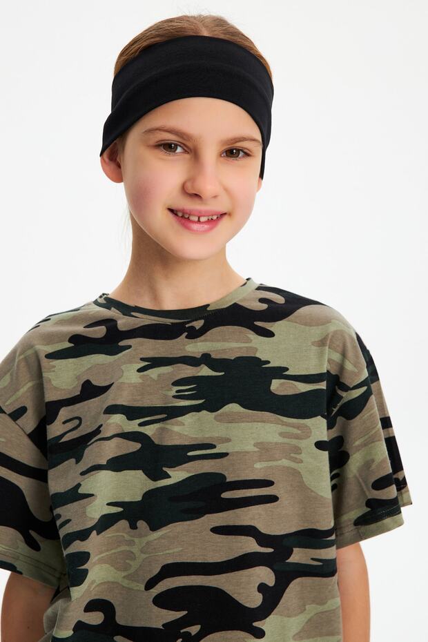 Girl's 100% Cotton Combed T-shirt Bandana Set of 2 - Sports Comfortable Best Of Collection 5