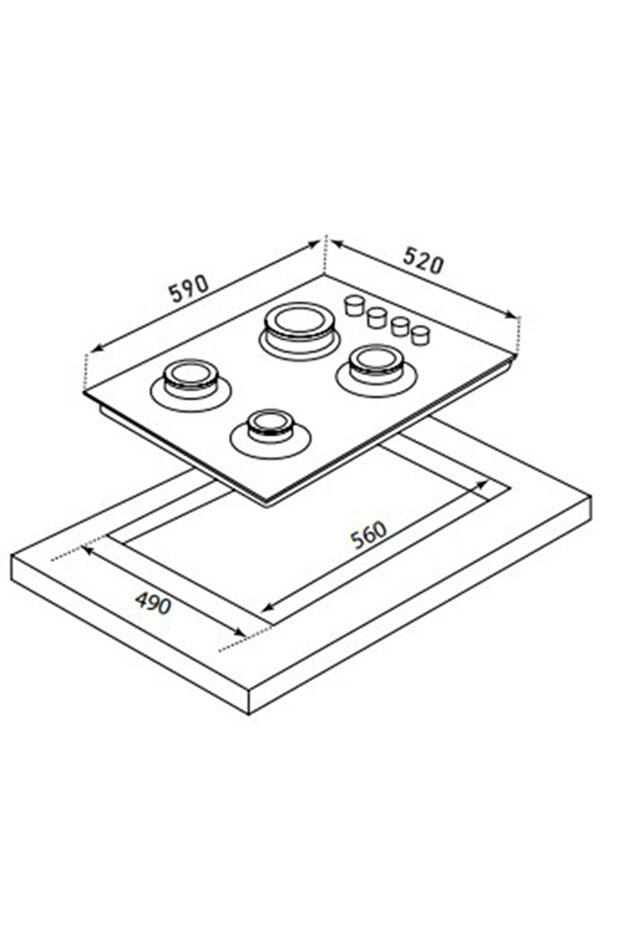 Çetintaş Rustik Krem Ankastre Set 9 - 7