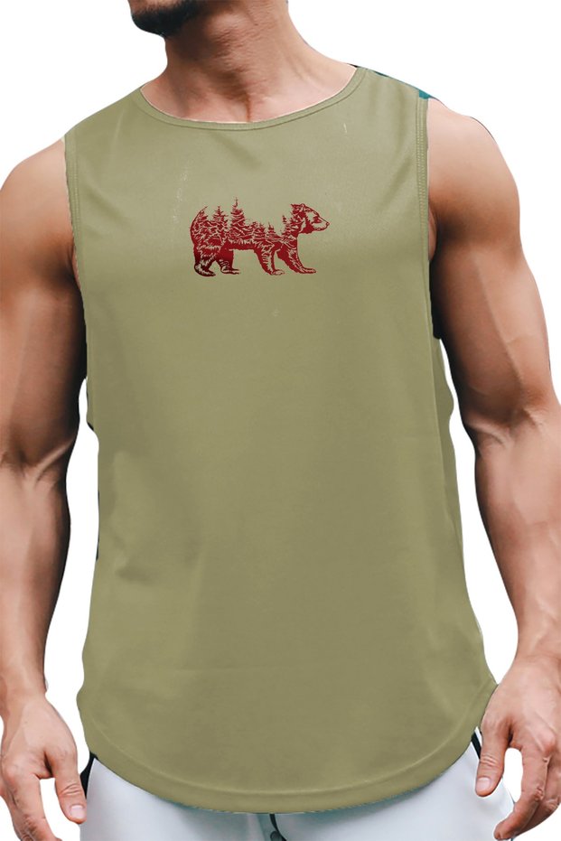 Bearx Sleeveless Athlete T-shirt Tank Top Sports Athlete