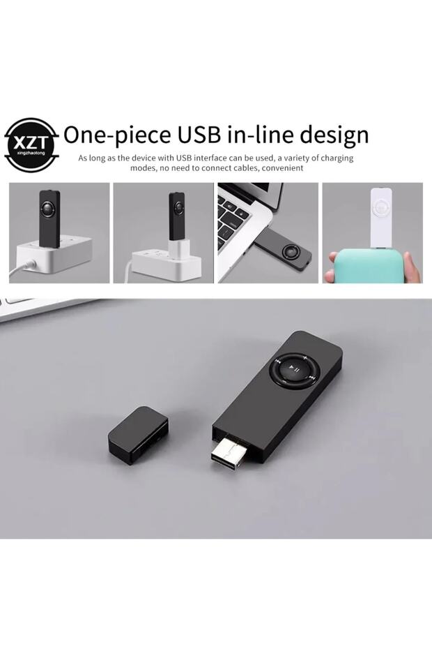 Bluetooth Lu Mp3 Player Dahili Hoparlör Kablolu Ve Kablosuz Kulaklık Ile Kullanabilme Mini Mp3 Çalar - 6
