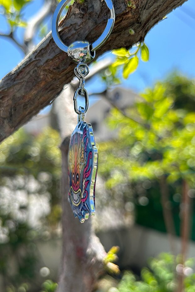 Colorful Moss Design Keychain - 2