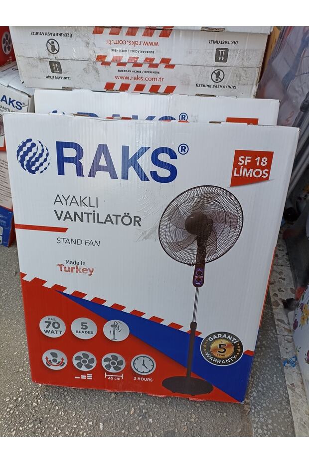 Raks Sf 18 Limos Ayaklı Vantilatör 70 Watt - 5