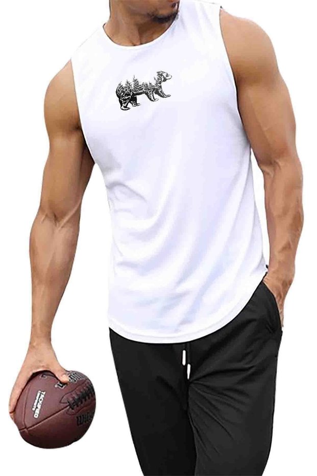 Bearx Sleeveless Athlete T-shirt Tank Top Sports Athlete