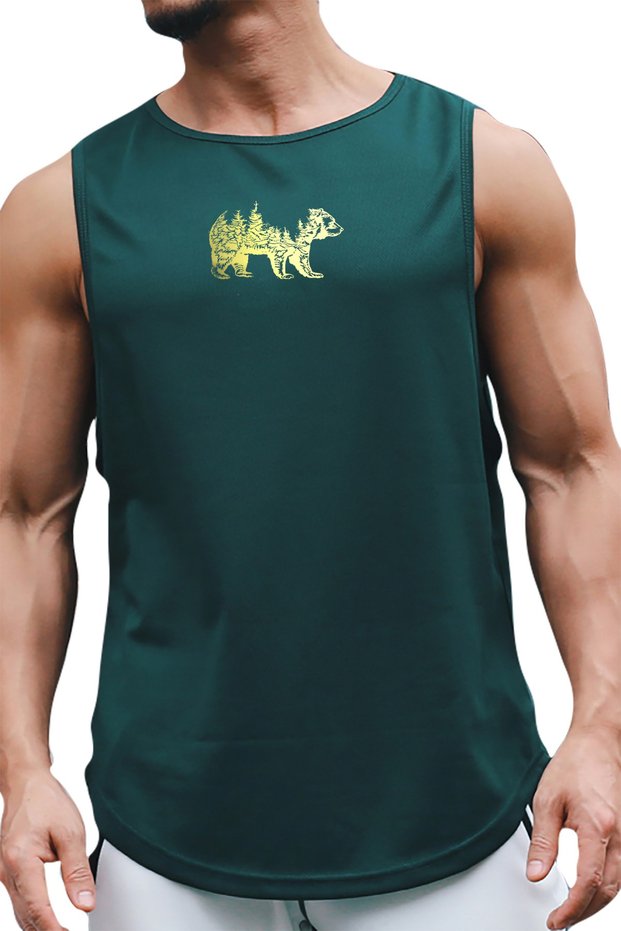 Bearx Sleeveless Athlete T-shirt Tank Top Sports Athlete