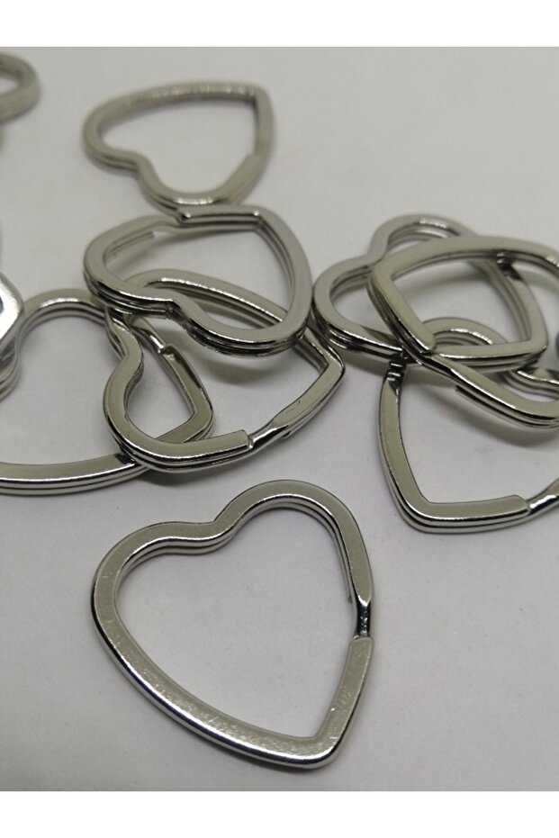 Paracord Keychain Ring Ring Heart Model 10 Pieces
