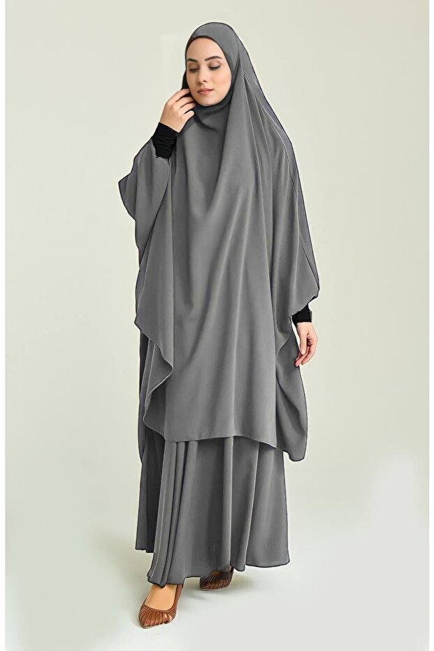 2-Piece Women's Summer Hijab Top Piece Length