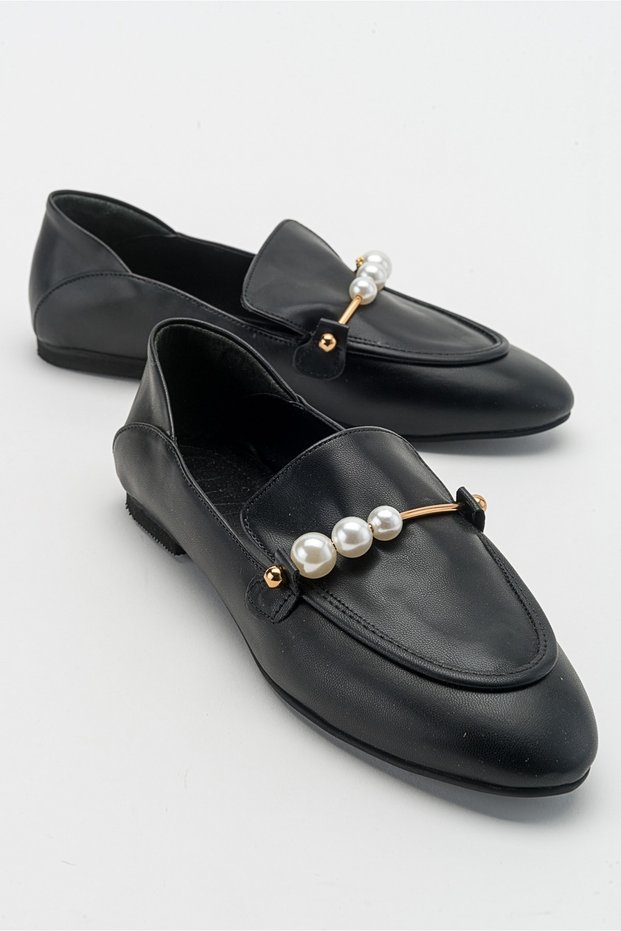 Mink Black Pearl Women's Loafer Shoes