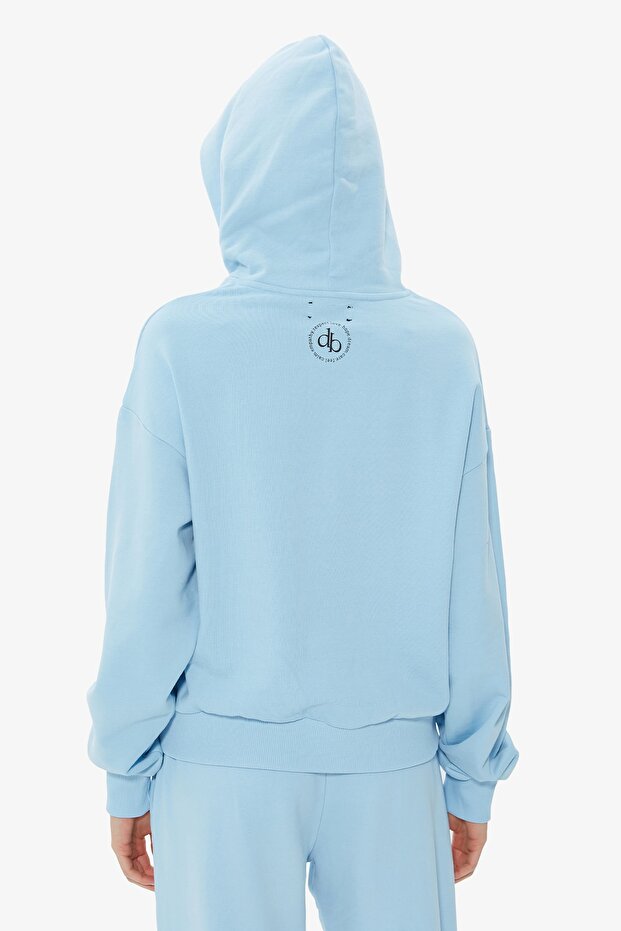 Kapüşonlu Basic Sweatshirt - 6
