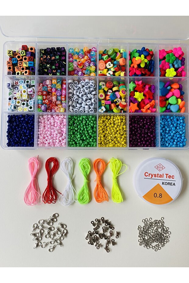 No:84 Vivid Color Figure Beads Fruit Fimo Letter Beads Sand Beads Jewelry Making Set