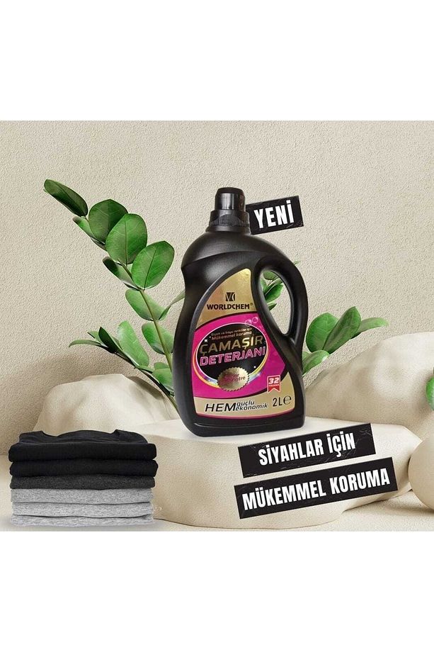 Siyah Ve Koyu Renkliler Için Bitkisel Sıvı Çamaşır Deterjan 2lt Gimdes Sertifikalı - 2