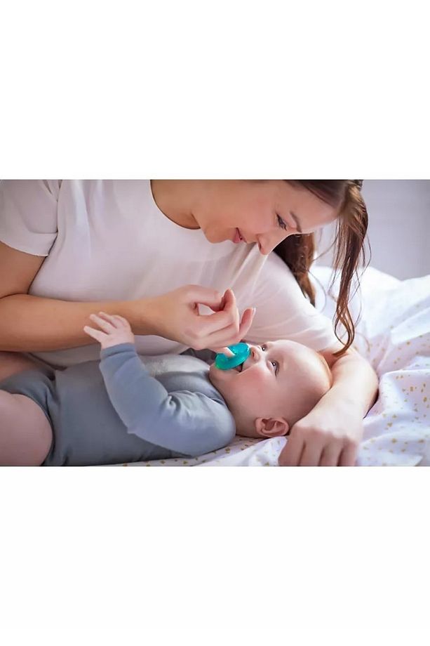 0-6 Ay Arası (03 NUMARA) Suyeşili Kız Ve Erkek 2'li Paket Avent Soothie Yumuşak Emzik En Yeni Modeli - 5