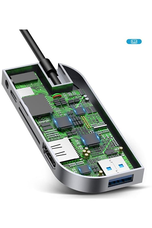 Cahub-wj0g Bend Angle No.7 Hdmı Usb 3.0 Usb 6in1 Usb Type C Adaptör - 7