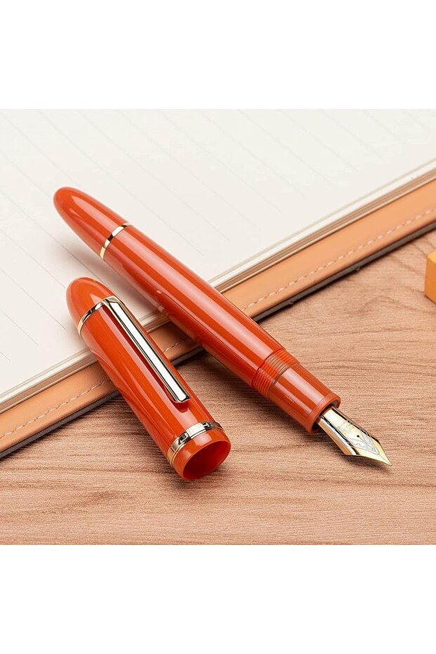 X159 Dolma Kalem Orange Red Chrome Medium - 4