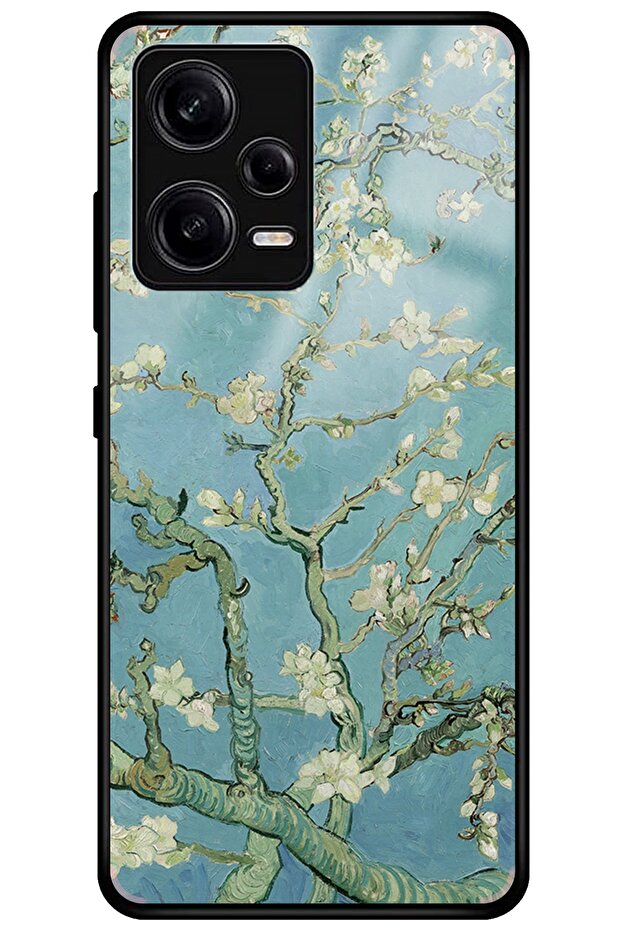 Xiaomi Redmi Note 12 Pro 5g Camera Protected Premium Van Gogh Almond Pattern Glossy Phone Case