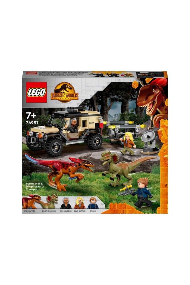 GameFun Jurassic World Pyroraptor Ve Dilophosaurus Nakliyesi 76951 - 3