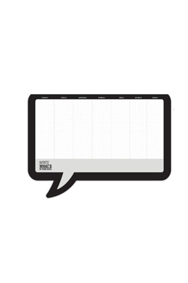 مخطط أسبوعي لسطح المكتب مقاس 25 × 42 مع 50 ورقة من بالونات الكلام - 2