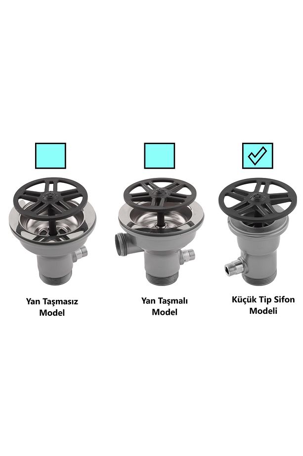 Yüksek Basınçlı Evye Içi Bardak Biberon Blender Mikser Vb. Için Ön Yıkama Aparatı (küçük Sifon ) - 7