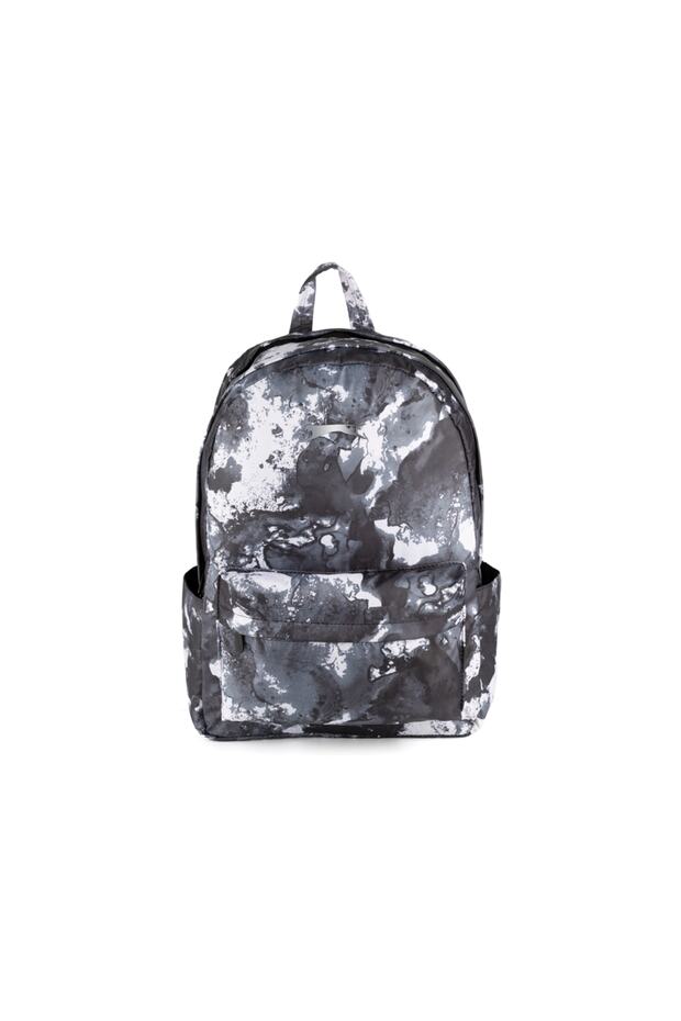 حقيبة ظهر مرخصة بنمط الجرانيت الرمادي الباتيك - 1