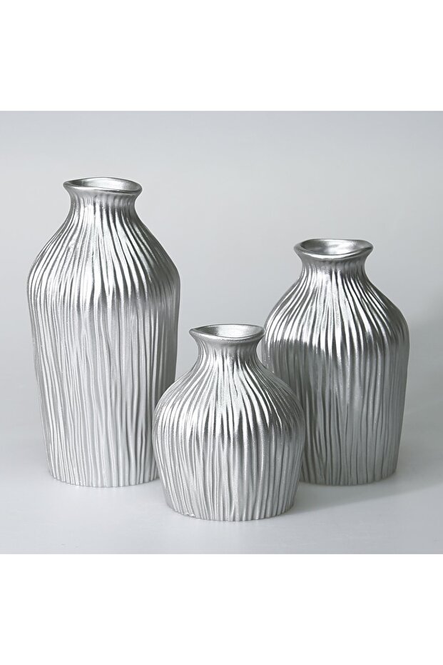 Dublin Orta Vazo Gümüş - 2