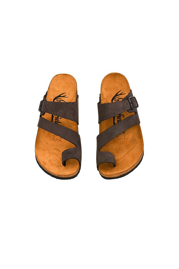 Family Size Genuine Leather Slippers