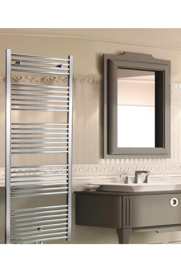 400x800 Yüksek Kaliteli Çelik Düz Havlupan Krom Kaplama Havlu Radyatör 40x80 - 1
