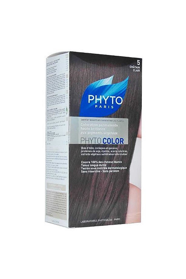 Bitkisel Saç Boyası - Phytocolor 5 Açık Kestane 0618059109843 - 1