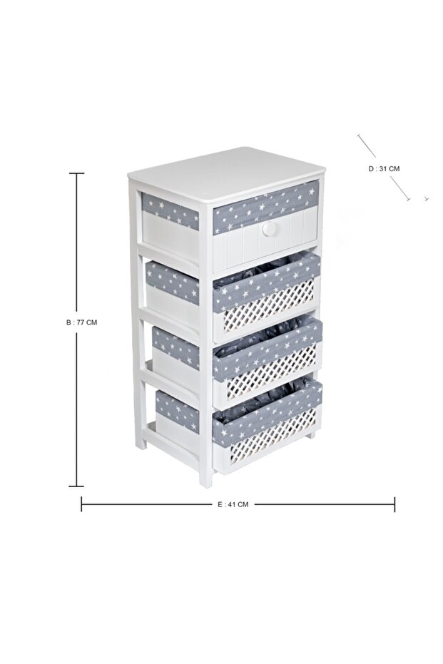 Ahşap Sebzelik 4'lü - 2